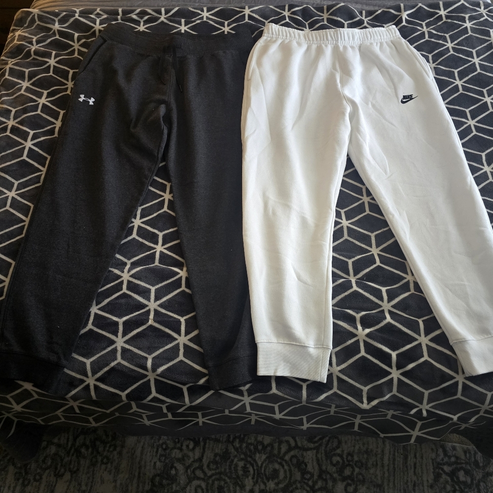 Under Armour and NIKE Club Fleece Joggers With Pockets